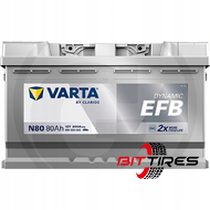 VARTA Dynamic EFB (N80) 80Ah 800A 12V R (175x190x314)