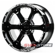 Off Road Wheels OW1 10x20 6x135 ET-12 DIA87.1 GBW/MS