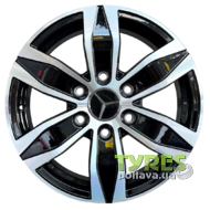 Replica Audi R1945 7x16 6x130 ET50 DIA84.1 Black