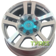 Replica TY268 7.5x17 6x139.7 ET25 DIA106.2 SMF