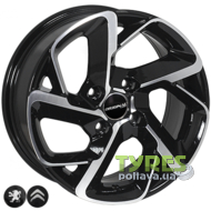 Zorat Wheels BK5714 6.5x15 4x108 ET25 DIA65.1 BP