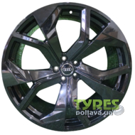 Replica Audi 6109 9.5x22 5x112 ET25 DIA66.45 Black