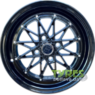 Flow Forming FF122 5x14 4x100 ET25 DIA73.1 Black