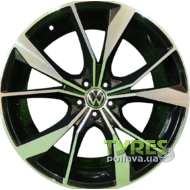 Replica Volkswagen 6125 8.5x20 5x112 ET38 DIA57.1 BMF