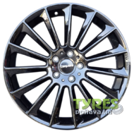 Carmani CA17 8x19 5x112 ET45 DIA66.6 Black