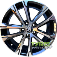 Replica 7056 7x17 5x112 ET49 DIA57.1 Black