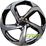 Koko FF213 7.5x17 5x108 ET35 DIA73.1 Black