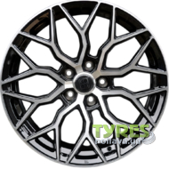 Koko FF507 7.5x17 5x108 ET38 DIA73.1 Black