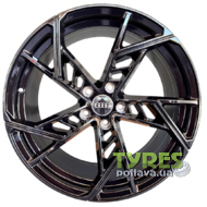 Replica 5611 8.5x19 5x112 ET40 DIA66.5 Black