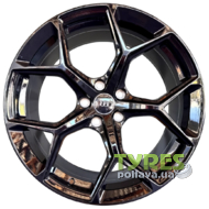 Replica YF5598 8.5x19 5x112 ET38 DIA66.5 Black