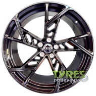 Replica D5611 9x20 5x112 ET34 DIA66.5 Black