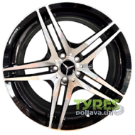 Koko FF186 8.5x19 5x112 ET35 DIA66.5 Black