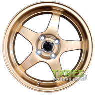 Koko FF125 7x15 4x100 ET35 DIA73.1 Gold