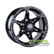 JH 5821 7x15 6x139.7 ET0 DIA106.1 Black