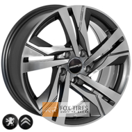 Zorat Wheels BK5543 7x16 5x108 ET38 DIA65.1 GP