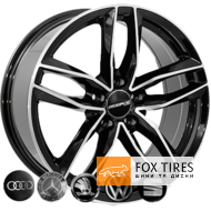 Zorat Wheels BK690 7.5x17 5x112 ET38 DIA66.6 Black