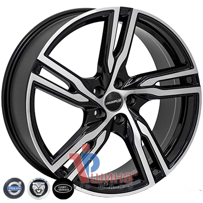 Zorat Wheels BK5399 8x18 5x108 ET42 DIA65.1 BP