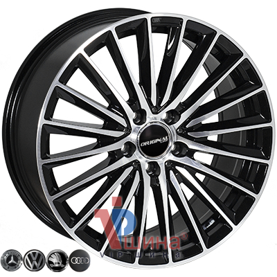 Zorat Wheels BK5909 7.5x17 5x112 ET40 DIA66.6 BP