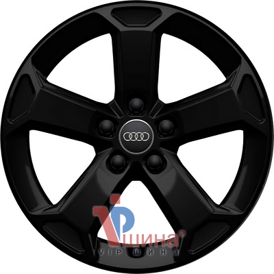 Audi OEM 81A071497AAX1 7x17 5x112 ET45 DIA57.1 Black