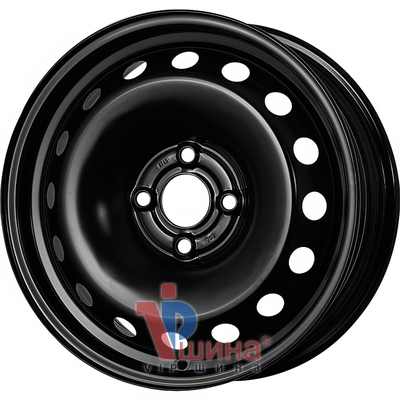 Magnetto Wheels R1-1593 6x15 4x100 ET43 DIA56.5 Black