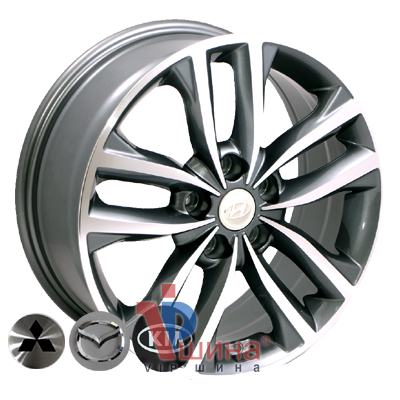 Zorat Wheels BK846 7.5x18 5x114.3 ET40 DIA67.1 GP