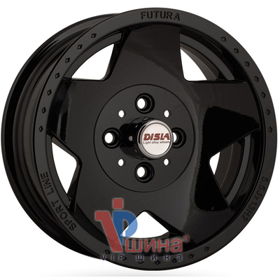 Disla Futura 5.5x13 4x98 ET5 DIA58.6 Black