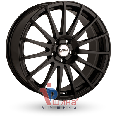 Disla Turismo 7.5x17 5x108 ET40 DIA67.1 Black