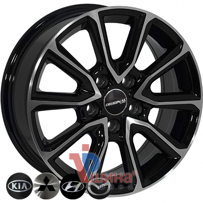 Zorat Wheels BK5344 6.5x16 5x114.3 ET35 DIA67.1 BP