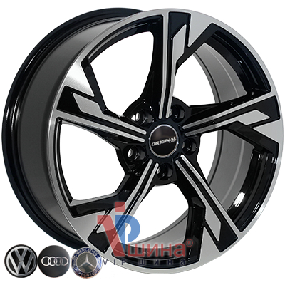 Zorat Wheels BK5419 8x18 5x112 ET35 DIA66.6 BP