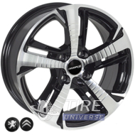 Zorat Wheels BK5514 7x16 4x108 ET25 DIA65.1 BP