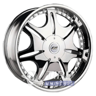 FJB F-318 9.5x22 6x139.7 ET20 DIA108.1 Chrom