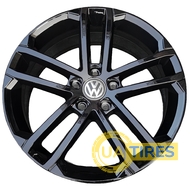 Replica Volkswagen CT-2279 6.5x15 5x112 ET38 DIA57.1 Black