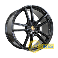 Replica Porsche (PR1378) 9.5x21 5x130 ET50 DIA71.6 Black