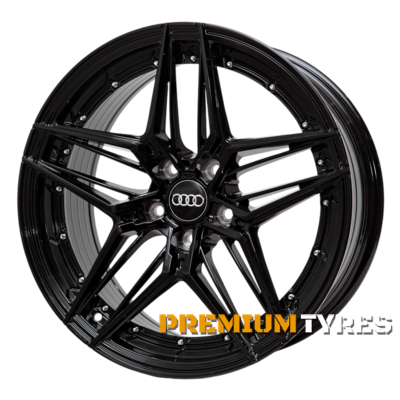 Replica Audi XF07 8x18 5x112 ET35 DIA66.6 Black