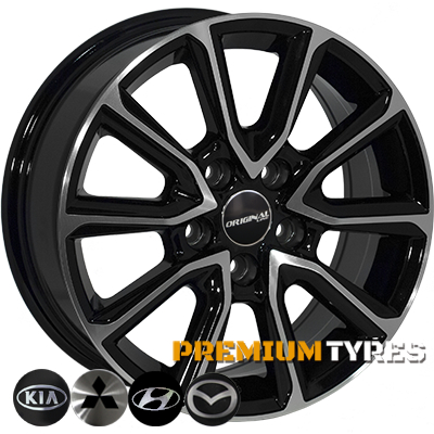 Zorat Wheels BK5344 6.5x16 5x114.3 ET35 DIA67.1 BP