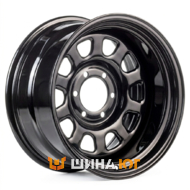 Kapitan Spoke 7x16 6x139.7 ET15 DIA110 Black