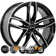 Zorat Wheels BK690 7.5x17 5x112 ET38 DIA66.6 Black