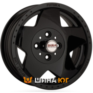 Disla Futura 5.5x13 4x98 ET5 DIA58.6 Black