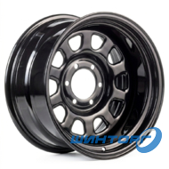 Kapitan Spoke 8x16 6x139.7 ET-25 DIA110 Black