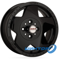 Disla Futura 5.5x13 4x98 ET5 DIA58.6 Black