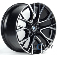 Replica BMW B999 9.5x21 5x112 ET37 DIA66.6 BKF