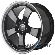 Stilauto Futura 7.5x17 5x112 ET40 DIA66.5 Black