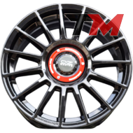 Flow Forming FF009 7x15 4x100 ET35 DIA73.1 Black