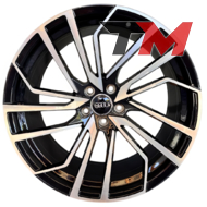 Replica 0386 9x20 5x112 ET25 DIA66.6 Black