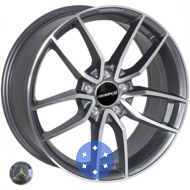 JH A045 8x18 5x112 ET43 DIA66.6 GMF