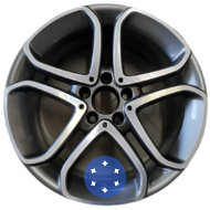 Mercedes OEM A2074012602 8.5x18 5x112 ET49 DIA66.6 Gray