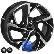 Zorat Wheels BK5714 6.5x15 4x108 ET25 DIA65.1 BP