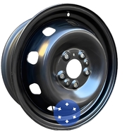 Дорожная Карта Citroen Jumper 6x16 5x130 ET68 DIA78.1 Black