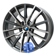 Replica BMW B-567 9x20 5x120 ET40 DIA74.1 GMF