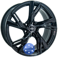 Replica Audi R6 8.5x19 5x112 ET30 DIA66.45 Black